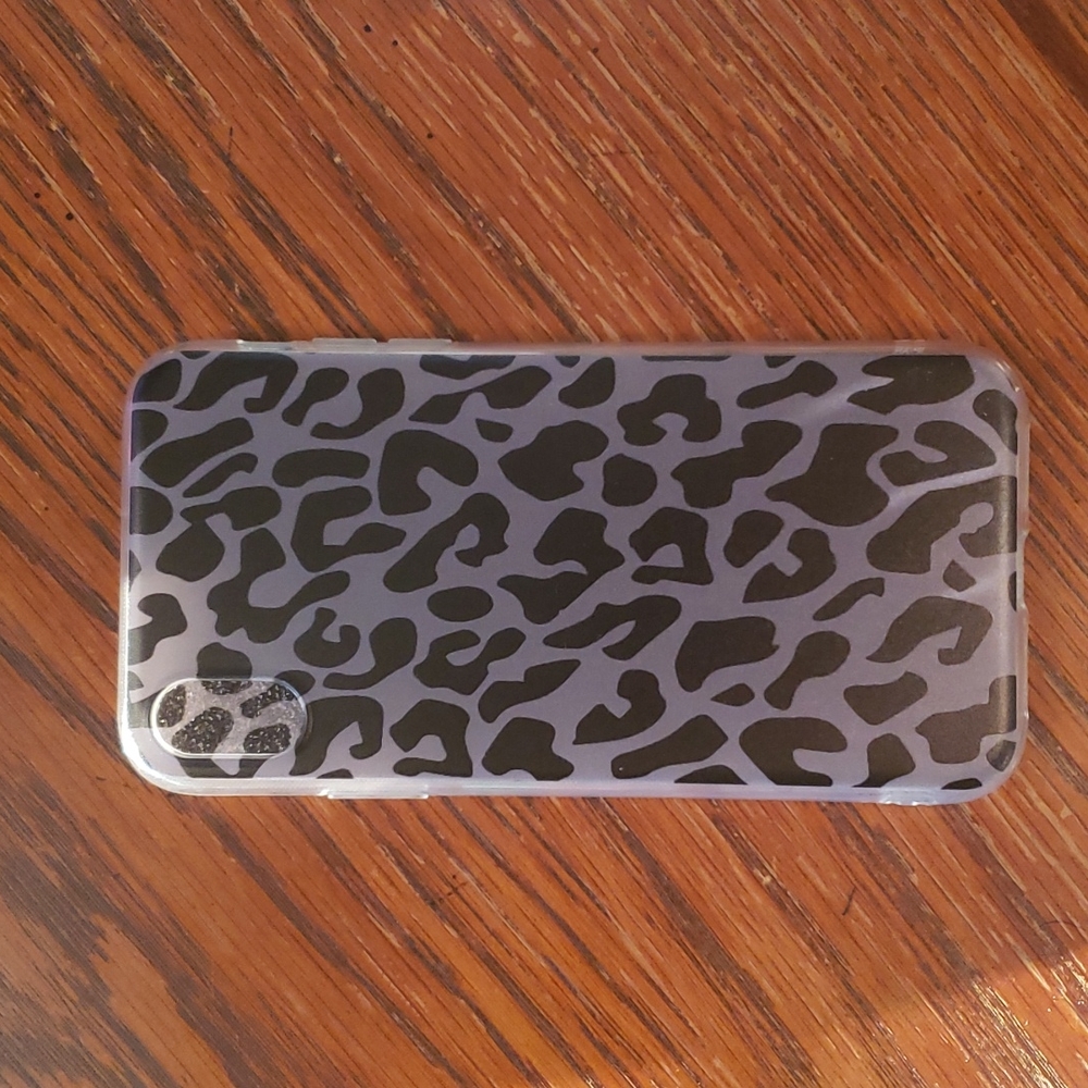 iPhone XS X Max Case~Black Leopard